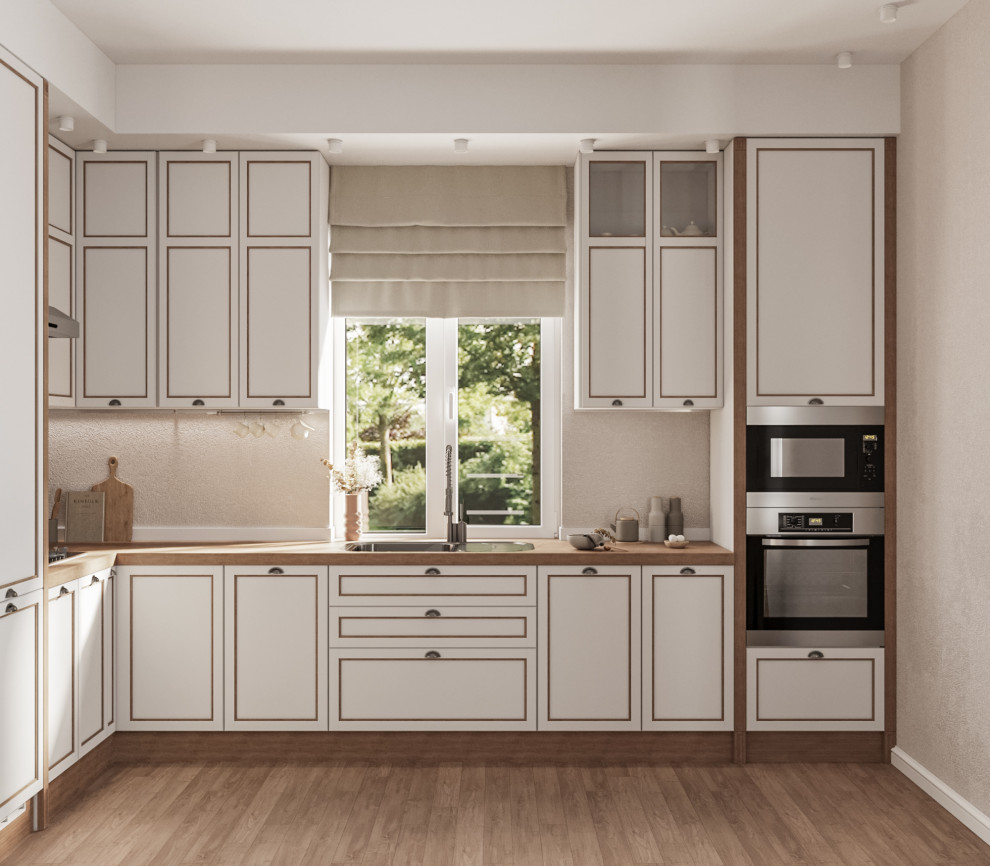 3D-визуализация кухни / обеденной зоны.3