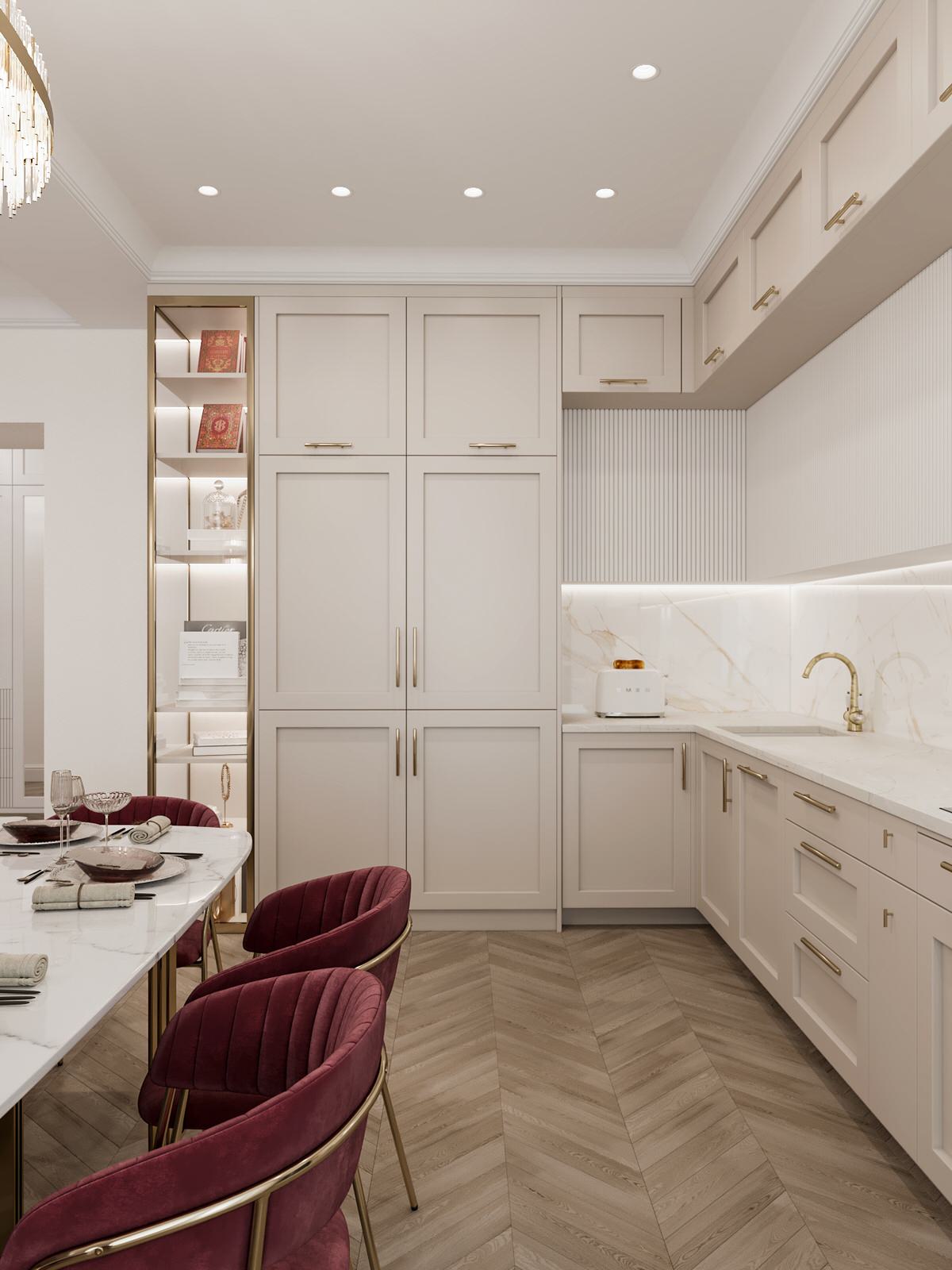 Столичный, 3х комнатный дом, классика с элементами Арт Деко