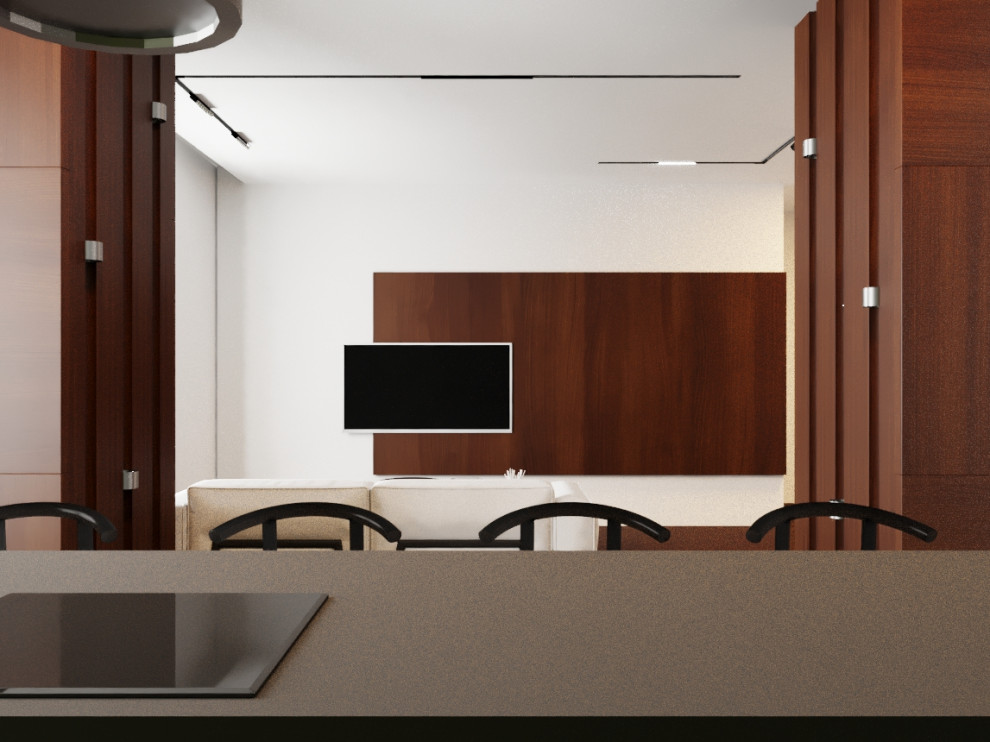 Дизайн кухни гостиной