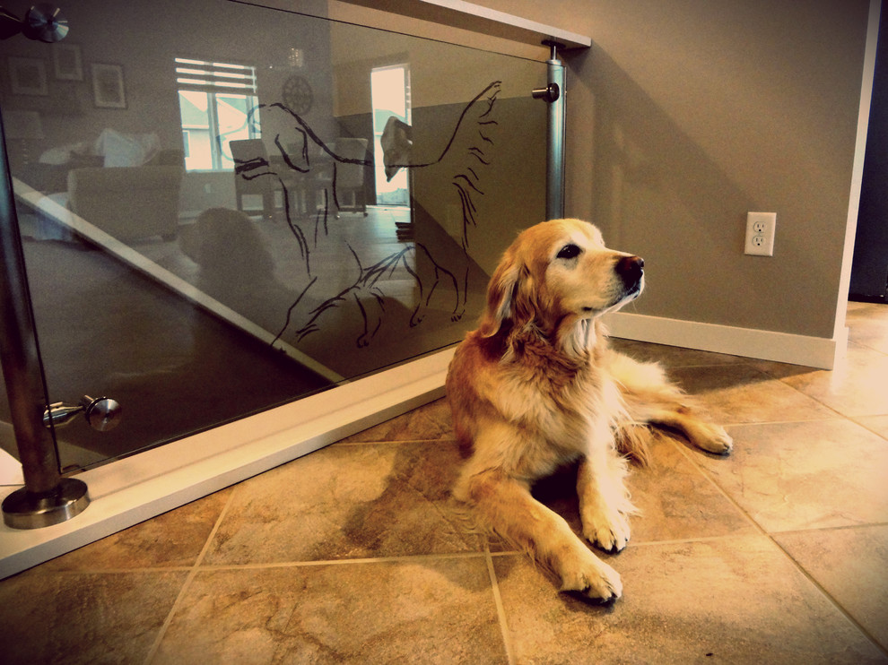 Dog Railing Insert Custom Dog Railing - Contemporary - Cedar Rapids - by Studio L ...