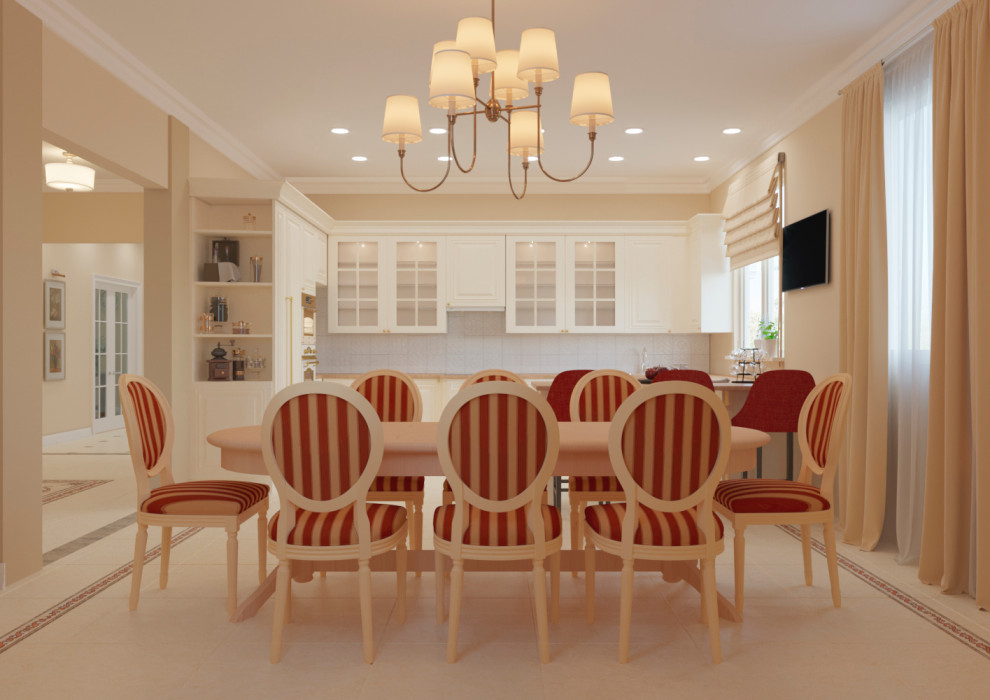 Загородный дом. Кухня. Столовая