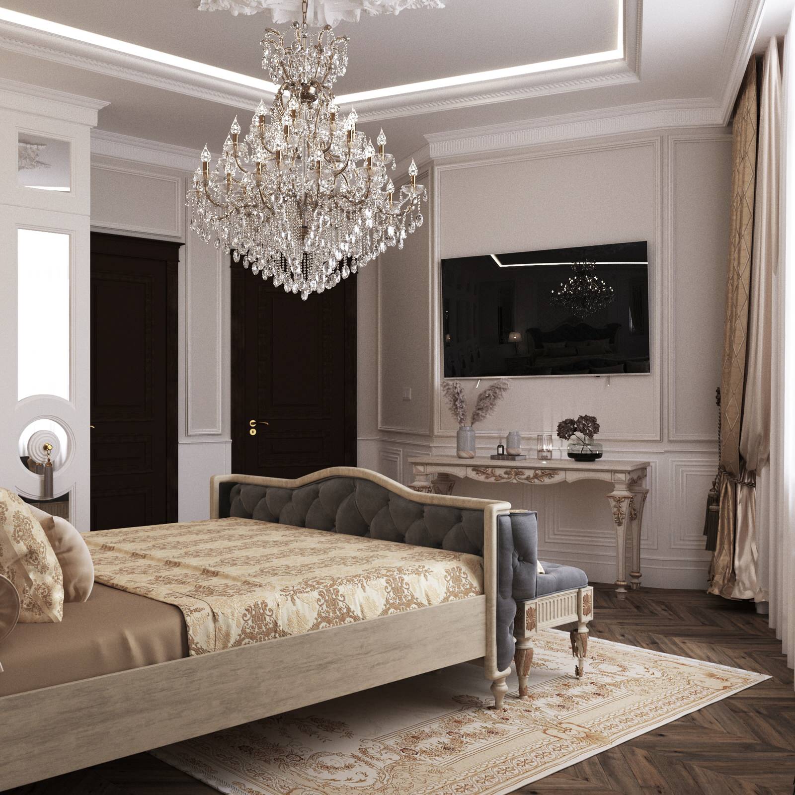 Спальня в классике
