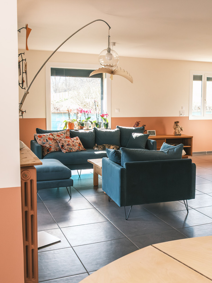 Transformation d’une pièce de vie à Bellecombe-en-Bauges – Harmonie, lumière et 