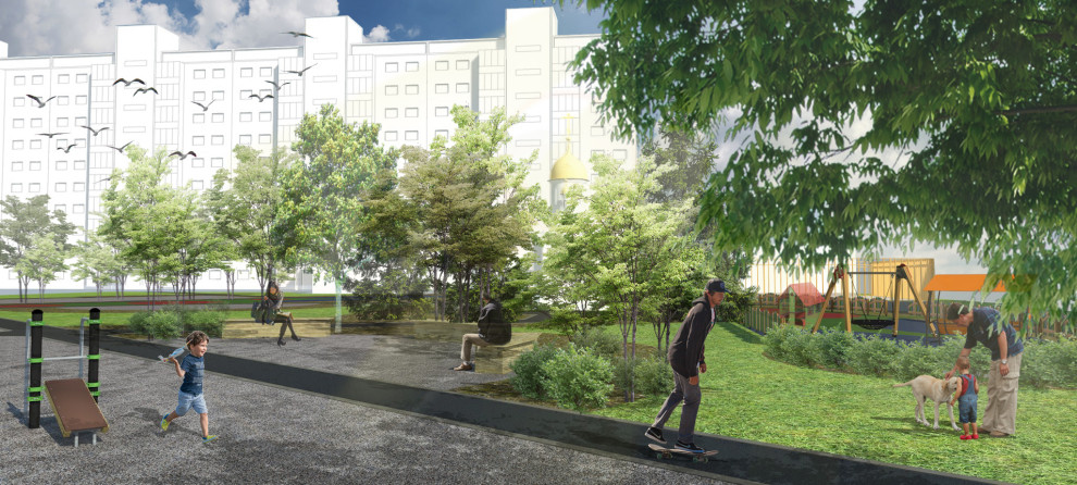 Концепция благоустройства ЖК "Софийский"