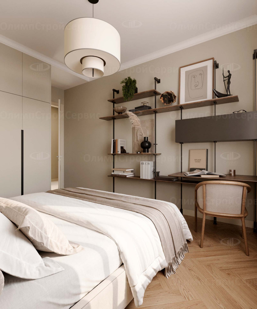 ЖК Румянцево-Парк: дизайн интерьера квартиры 60 кв.м. в современном стиле