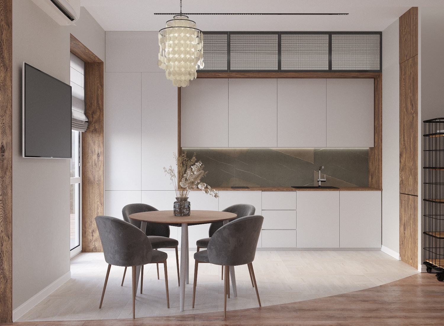 Дизайн-проект двухкомнатной квартиры ЖК "Парковый"