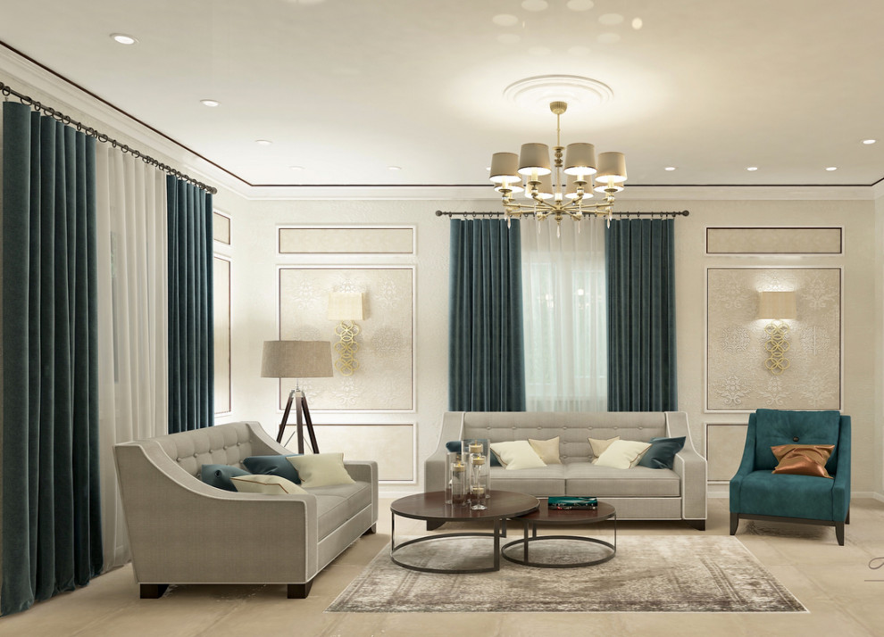 Дизайн загородного дома в неоклассическом стиле