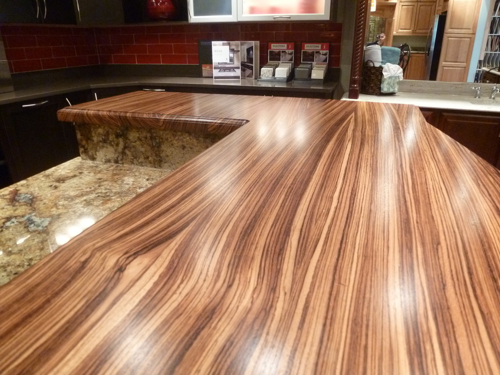 Custom Zebrawood Countertop Modern Kitchen Other By The