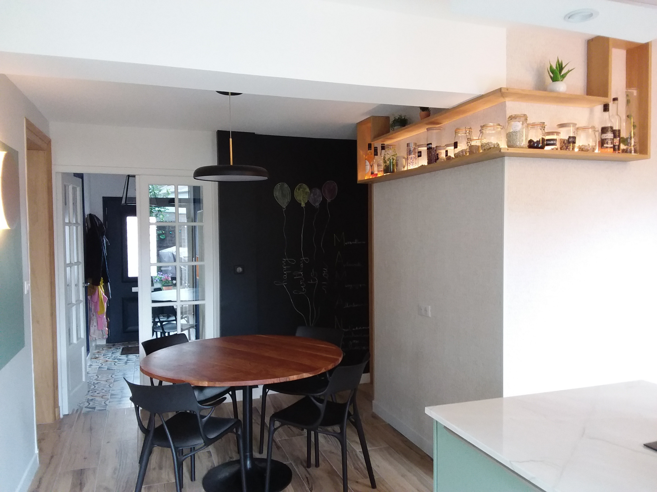 Rénovation, aménagement et décoration du rez-de-chaussée d'une maison de ville