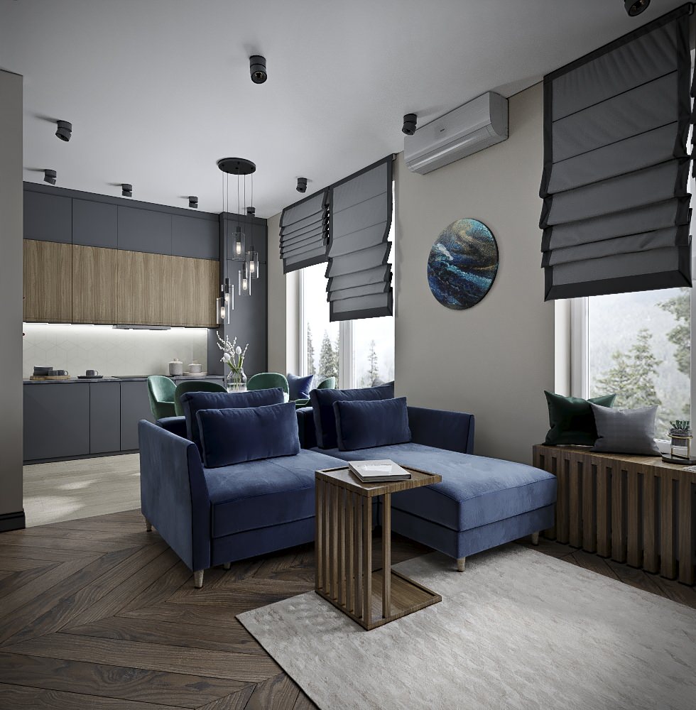 Синий & Зеленый в ЖК "Рассказово парк"