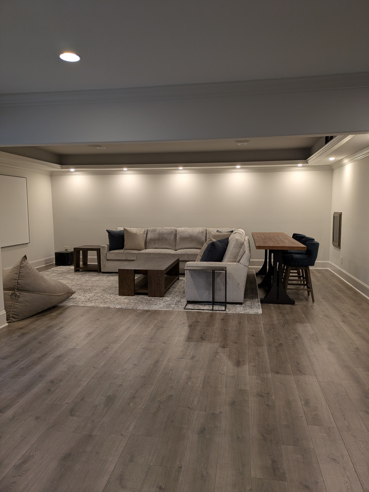 Upscale Full  Basement Design, Renovation, & Decor