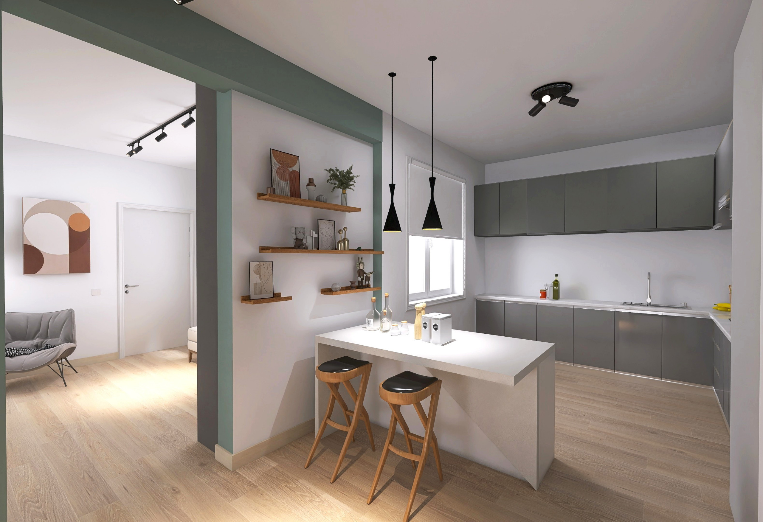 Ristrutturazione appartamento di 100 mq – Open space contemporaneo a Como