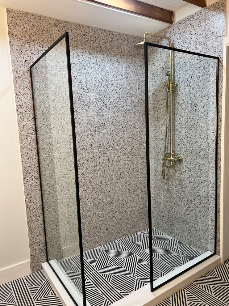 Euro-vintage Master Bath