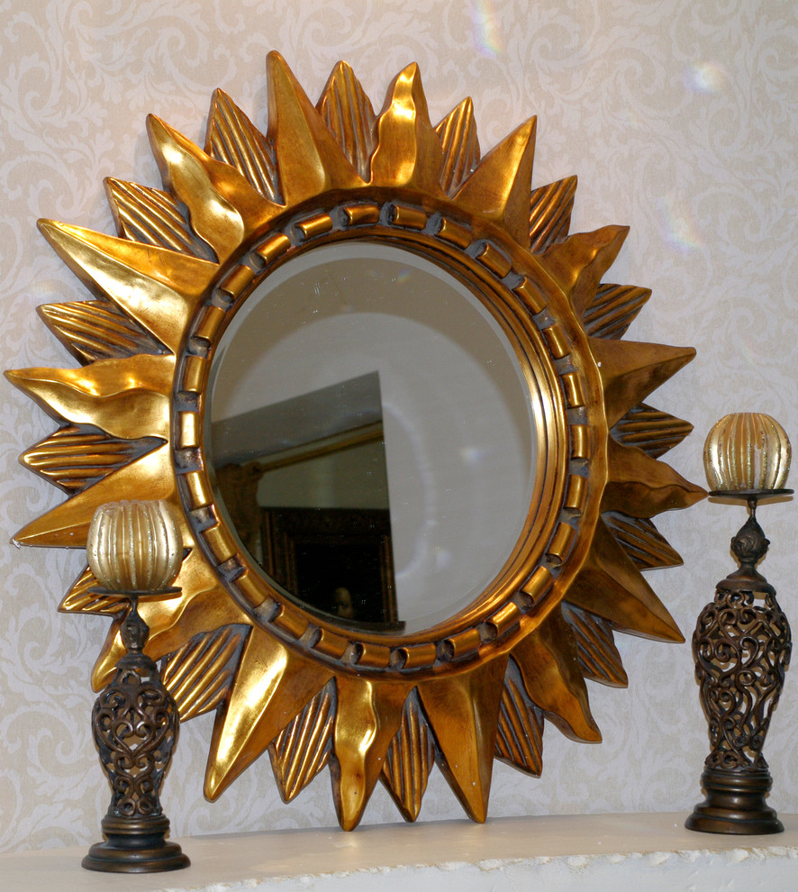Зеркало в раме "Солнце" (20С. gold)