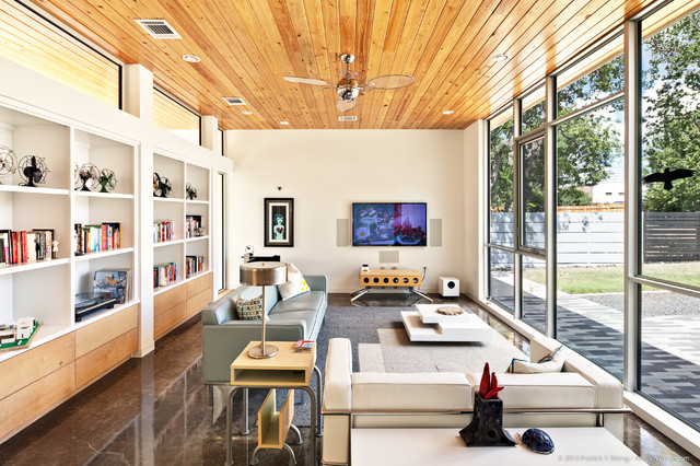 Daugherty Residence contemporary-vardagsrum