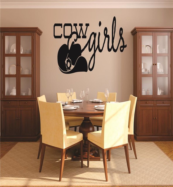 Decal Sticker Lil Cowgirl Western Hat Flower Baby Newborn