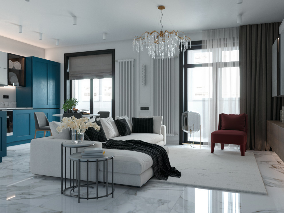 Проект современной светлой кватриры