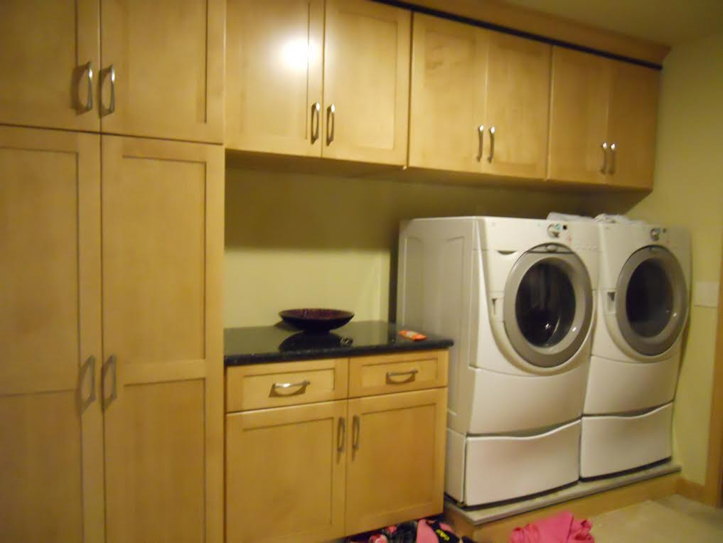 Storage Filled Laundry Room