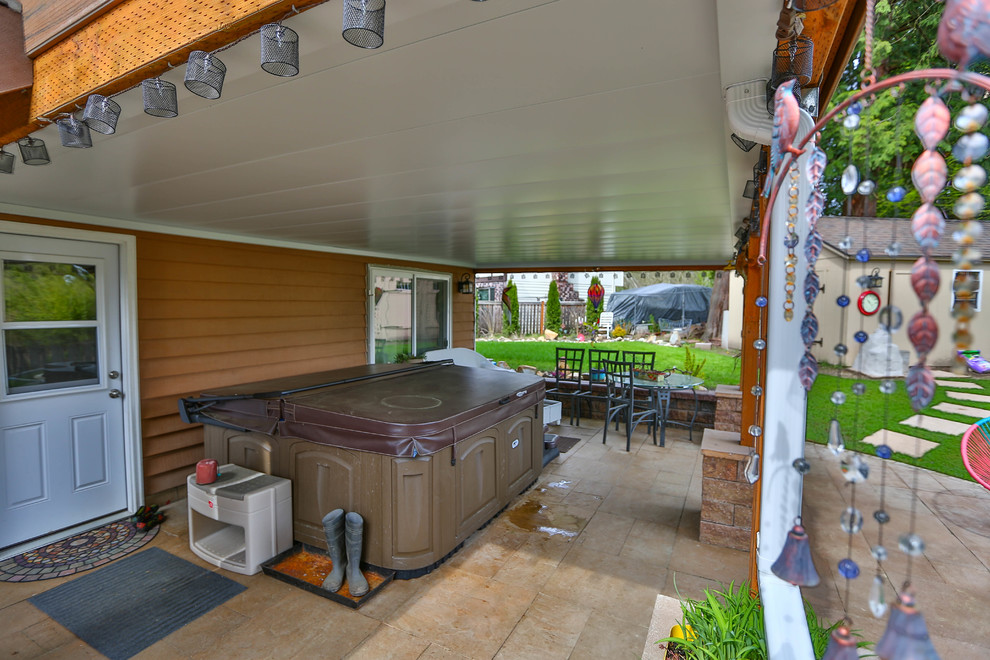 Inspiration for a rustic deck remodel in Seattle