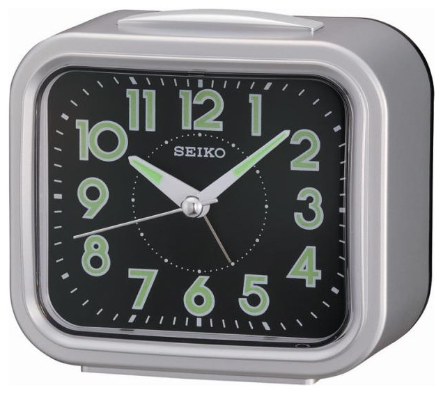 Seiko Clocks, 4" Traditional Bell Alarm With Snooze and Dial Light