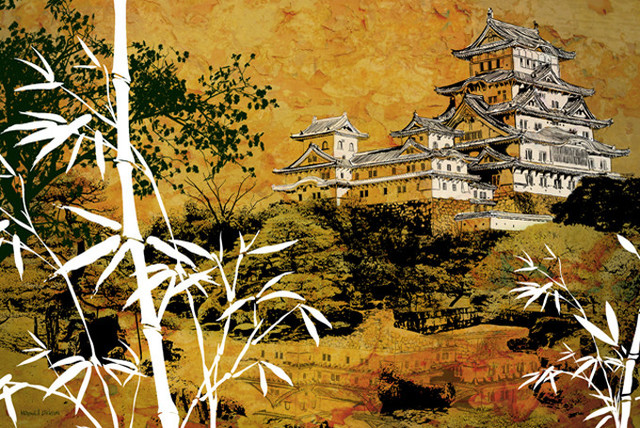 "Golden Season" Asian Canvas Print by Maxwell Dickson, 36"x48"