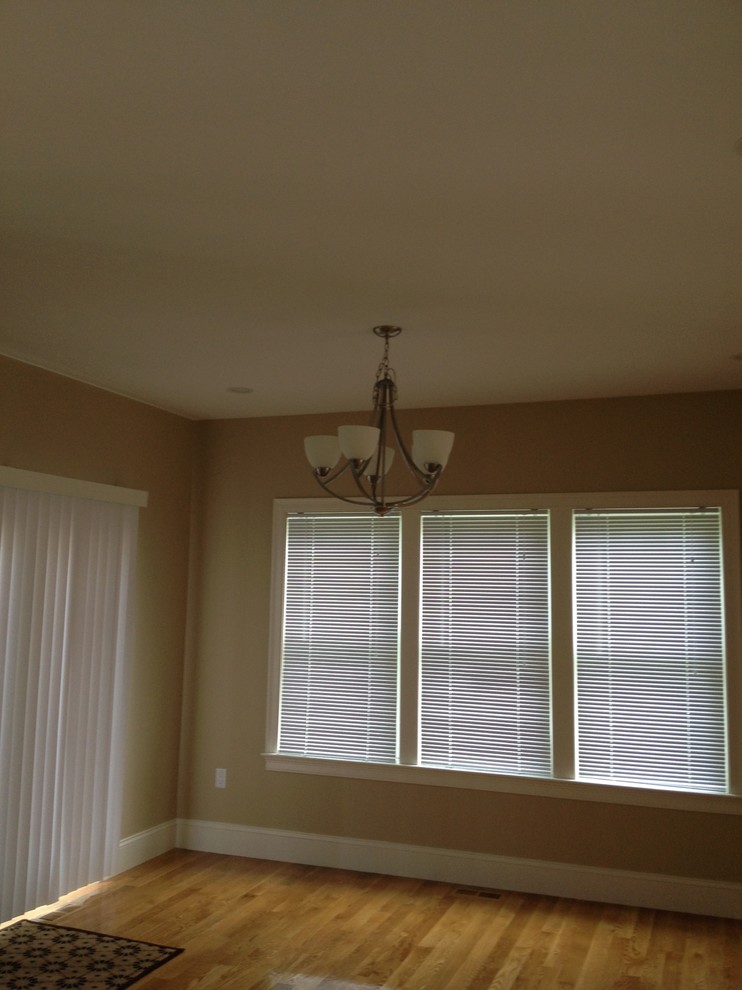 Inspiration for a transitional dining room remodel in Boston