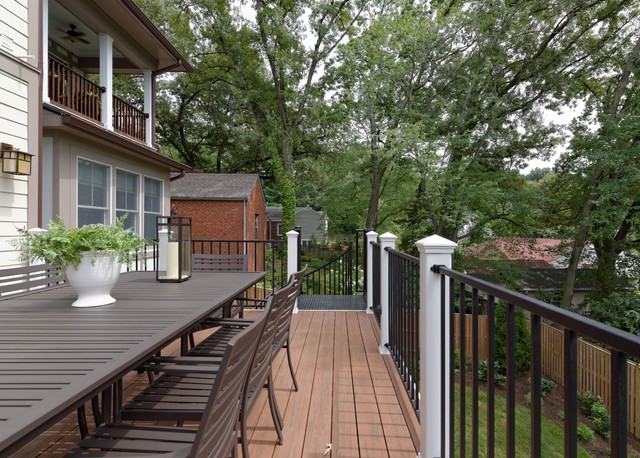 Arlington Deck with Screen Porch & Spiral Staircase contemporary-terrace