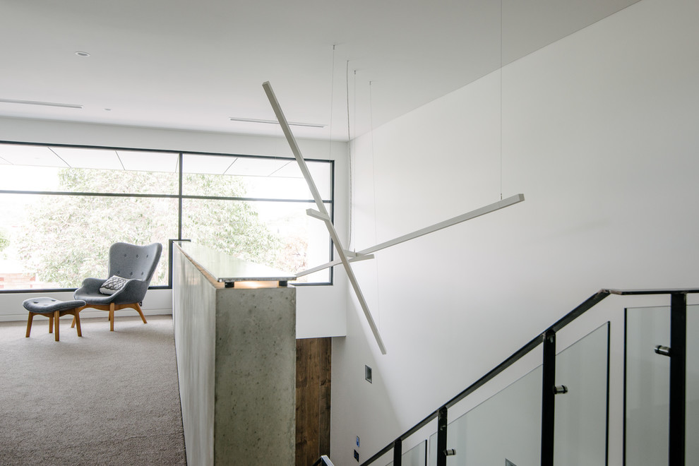 Design ideas for a contemporary living room in Adelaide.