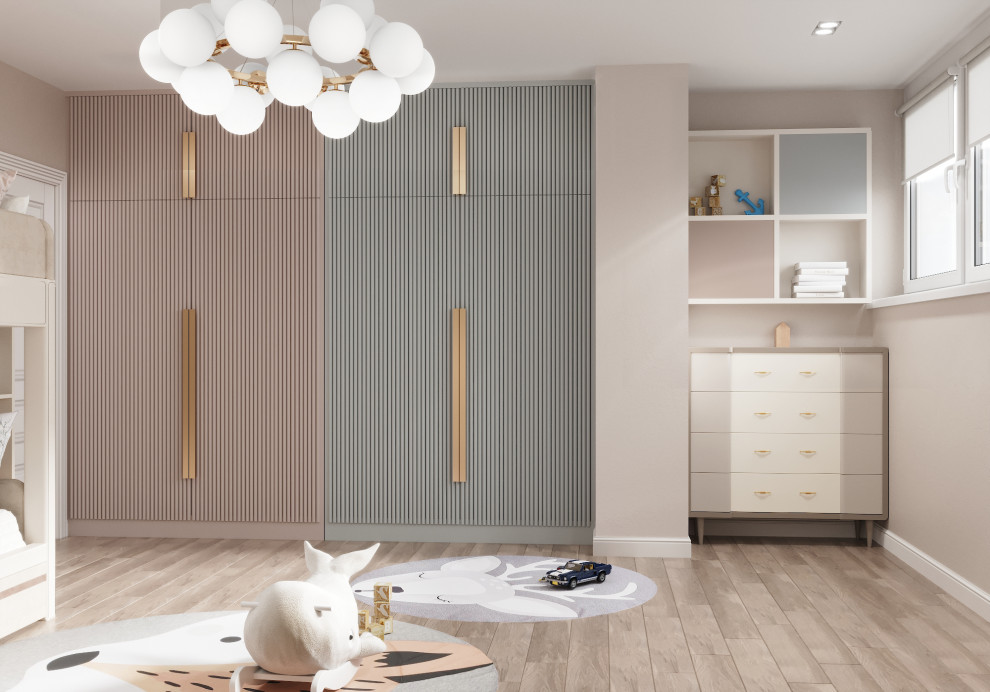 "Пудровые оттенки". Квартира 97 кв.м, ЖК "Левобережный"