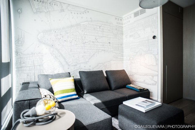 Coal Harbour Residence contemporain-salon