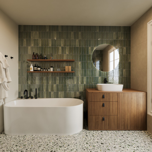 Projet Ferdinand modern-badrum