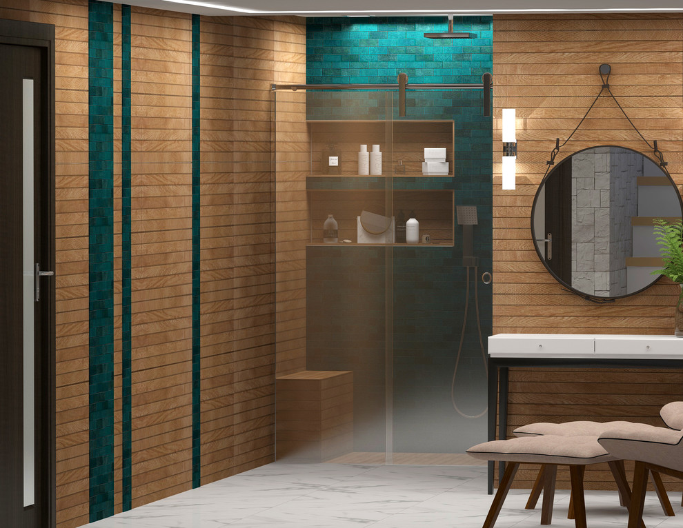 Дизайн проект спа-зоны и комнаты отдыха в загородном доме