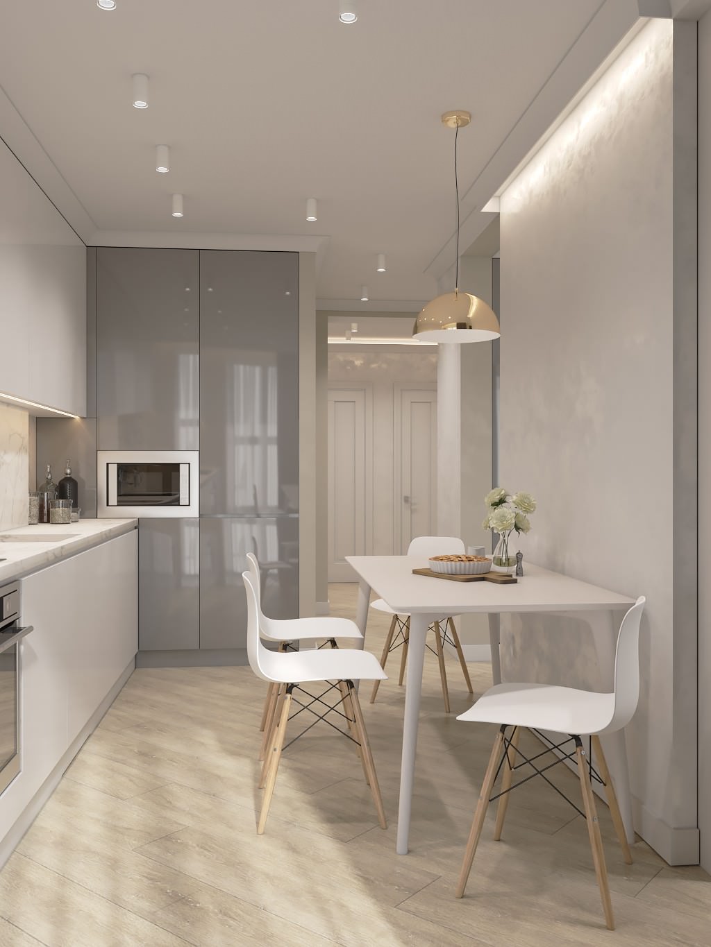 Интерьер квартиры 70 кв.м. для семьи с двумя детьми