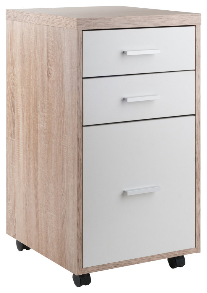 Kenner Mobile File Cabinet 3 Drawer Reclaimed Wood White Finish Contemporary Filing Cabinets By Here2 Houzz Drawer Reclaimed Wood White Finish, Wood File Cabinet White