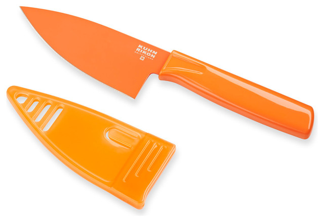 Kuhn Rikon Mini Chef's 4" Knife, Orange