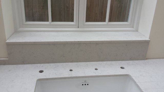 Chiswick Residence In Silestone Lagoon Suede Quartz Traditional