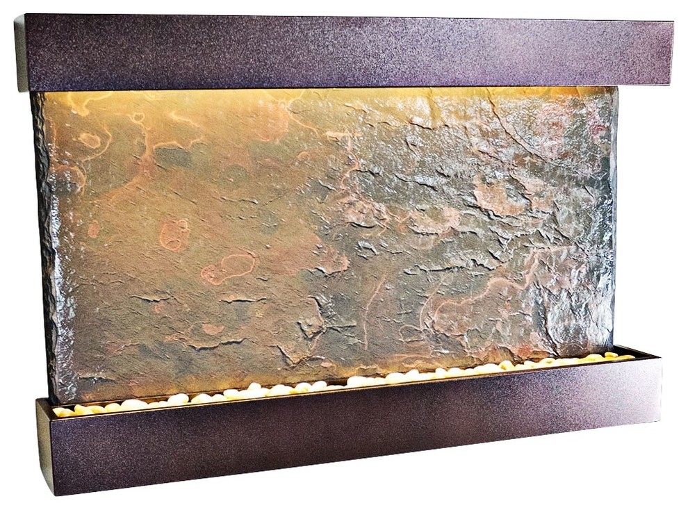Horizon Falls Large Coppervein 33" High Indoor Wall Fountain