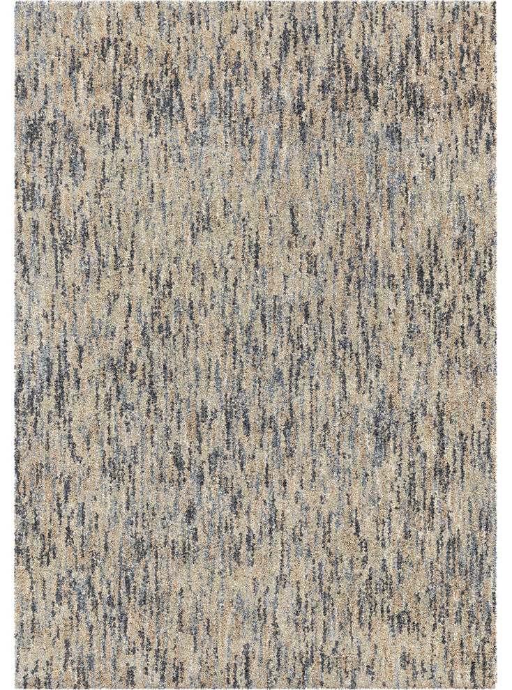 Palmetto Living by Orian Next Generation Solid Blue Area Rug, 5'3"x7'6"