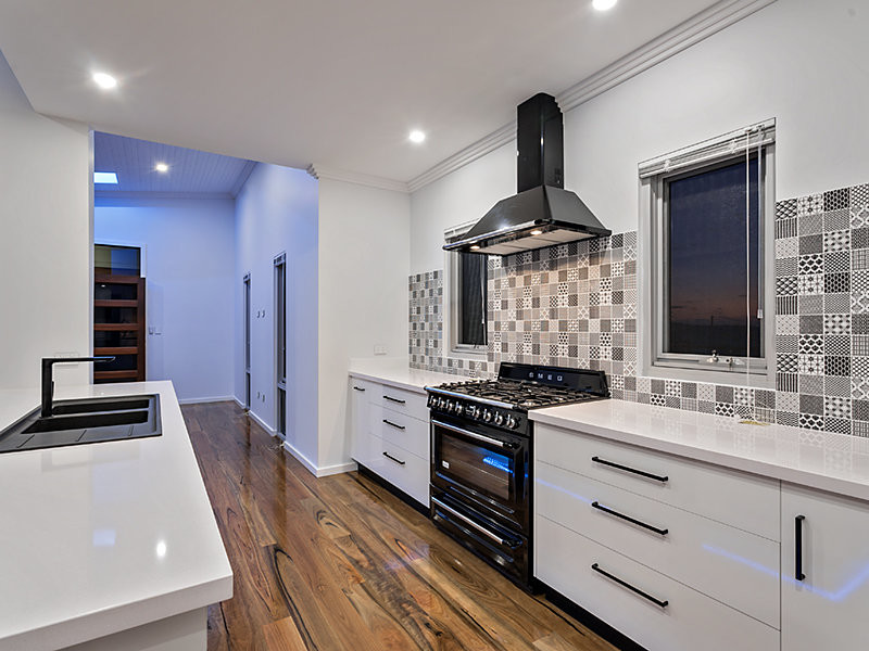 Beach style kitchen in Perth.