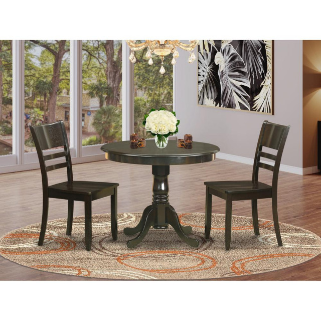3Piece Kitchen Table Set, Dining Nook Plus 2 Dining Chairs
