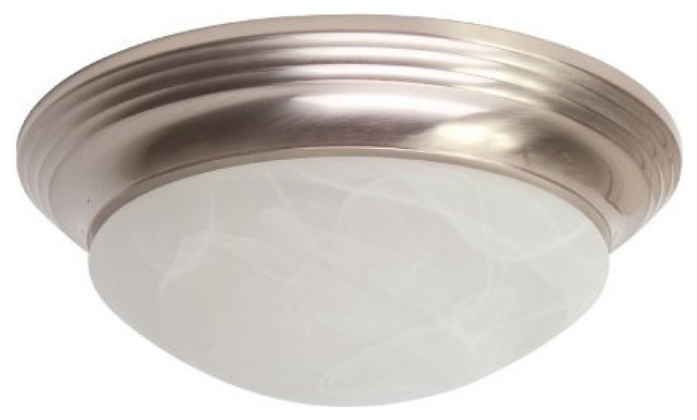 Royal Cove Decorative Flush Mount Ceiling Fixture Brushed Nickel