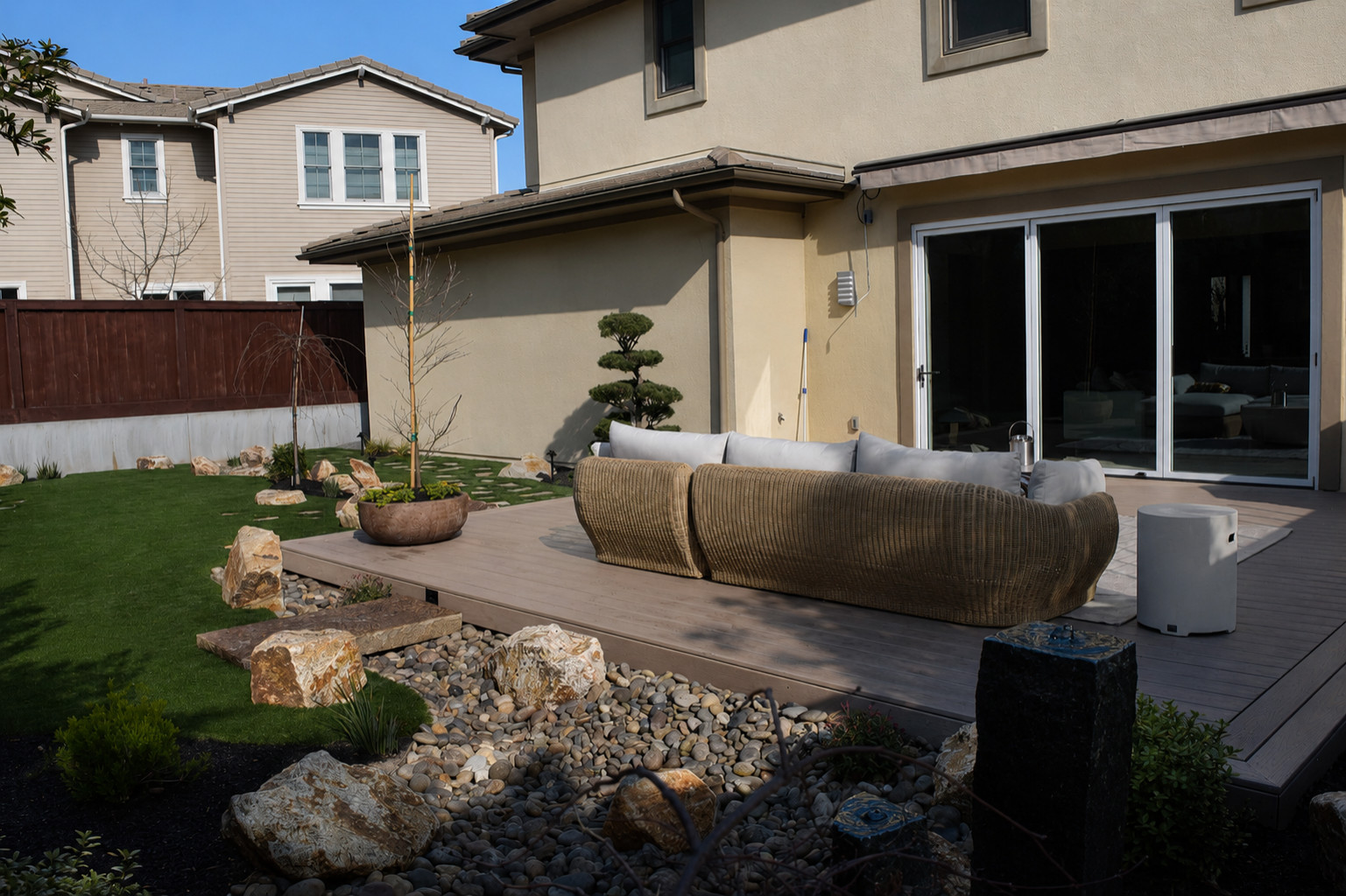 Modern Asian Inspired Backyard in Palo Alto