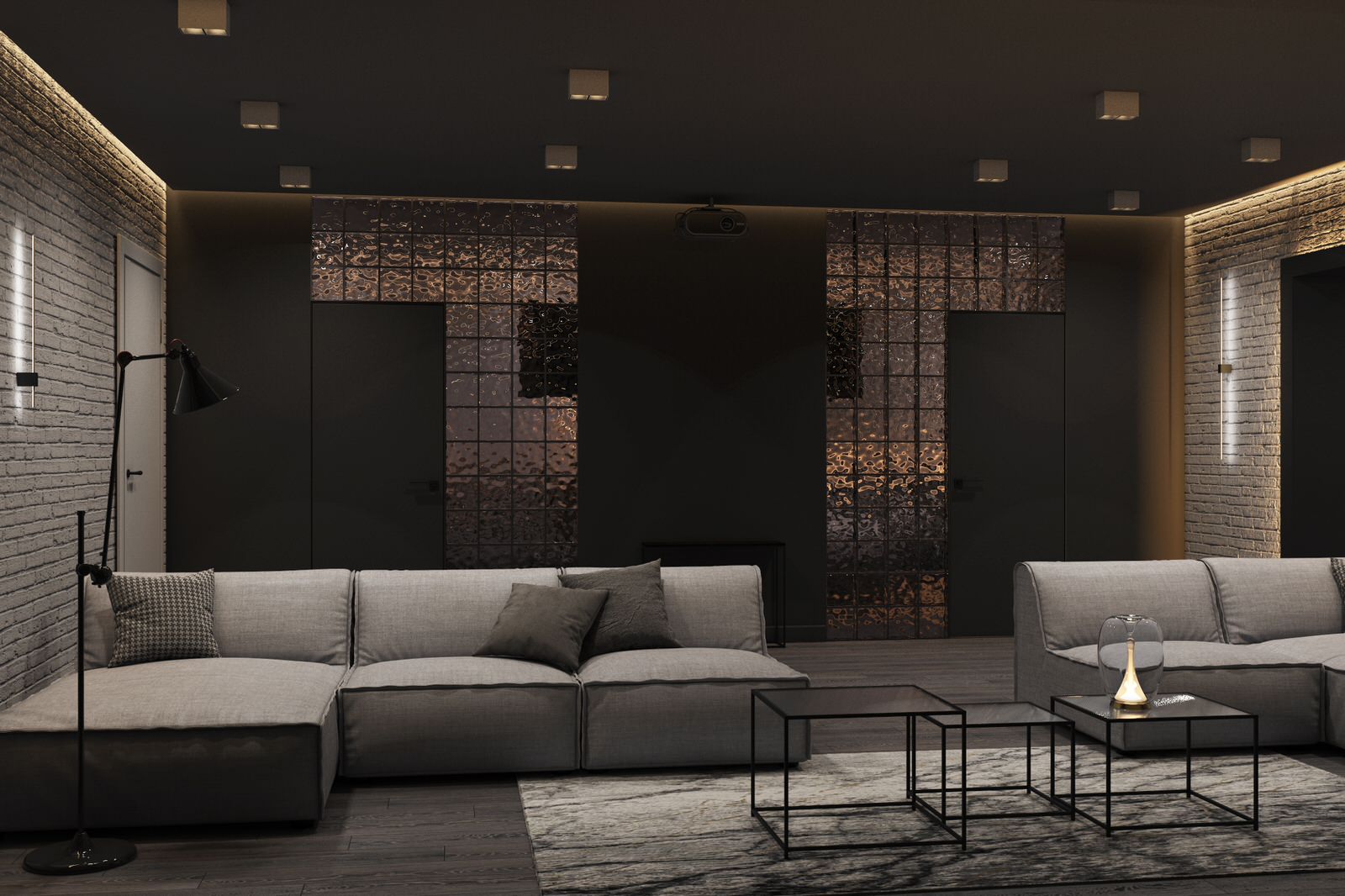 Дизайн проект подвального помещения 127м²