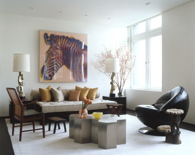 NY Modern Asian - Modern - Living Room - New York - by Sam Robin Design