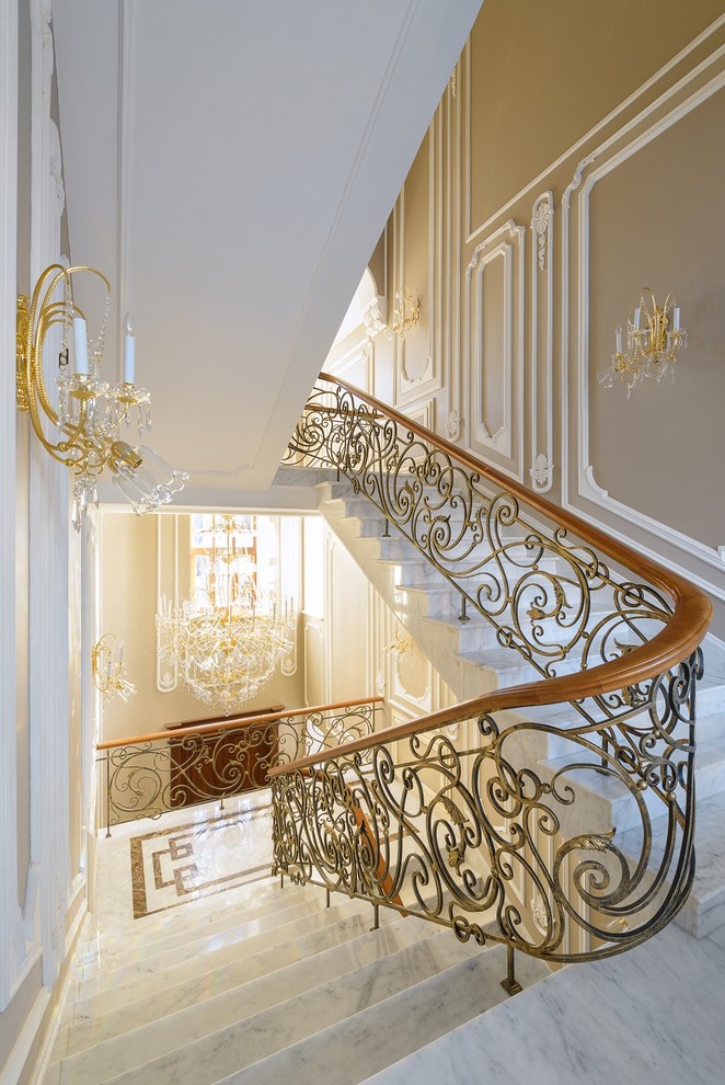 Example of a staircase design in Moscow