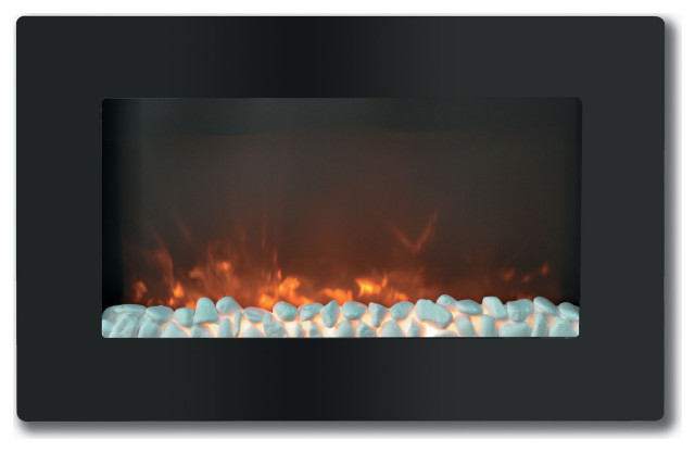 Callisto 30 Wall Mount Electronic Fireplace With Flat Panel And