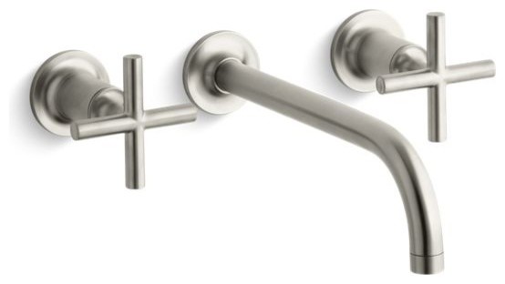 Kohler Purist Bathroom Faucet Trim & 9" 90-Degree Angle Spout