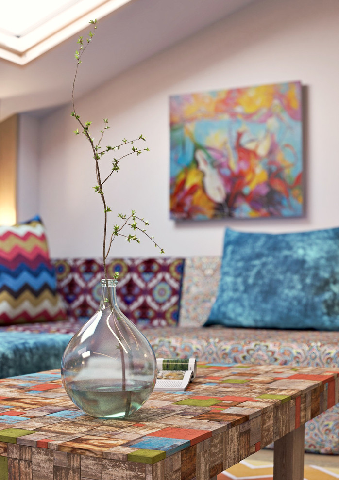 Двухэтажная квартира в стиле Яркая классика 340 м2