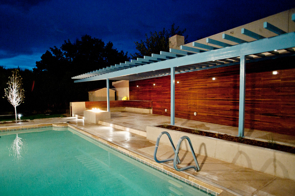 Pool Pavilion Contemporary Pool Albuquerque by Equiterra