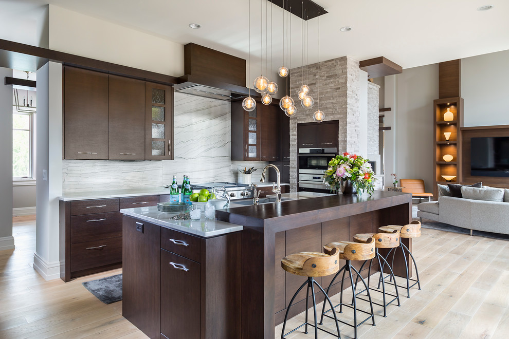 Kitchen - rustic kitchen idea in Minneapolis